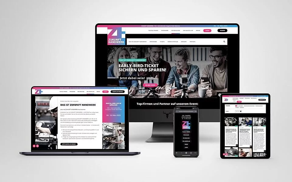 TYPO3 Website für die Messe Zukunft Handwerk